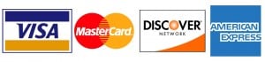 Accepted credit cards