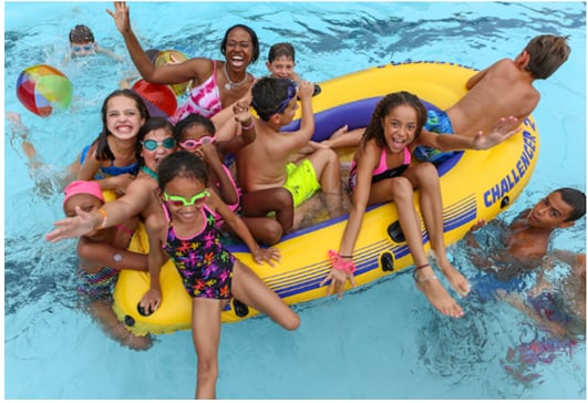 People in pool