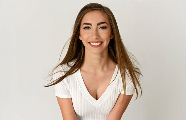 Girl smiling