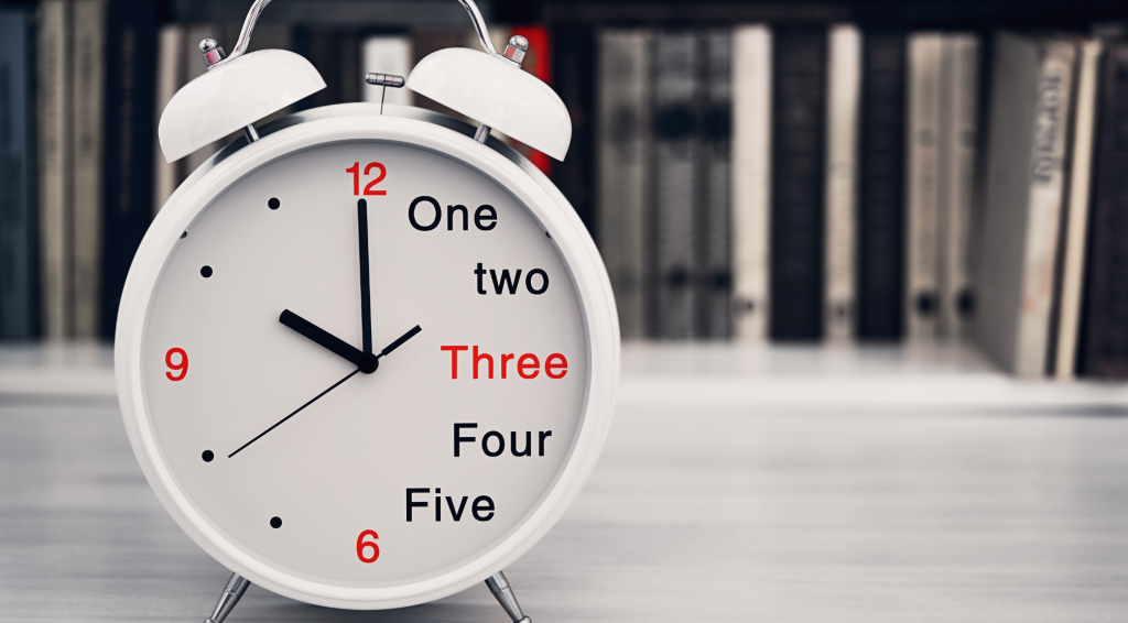 Clock showing 22 hours